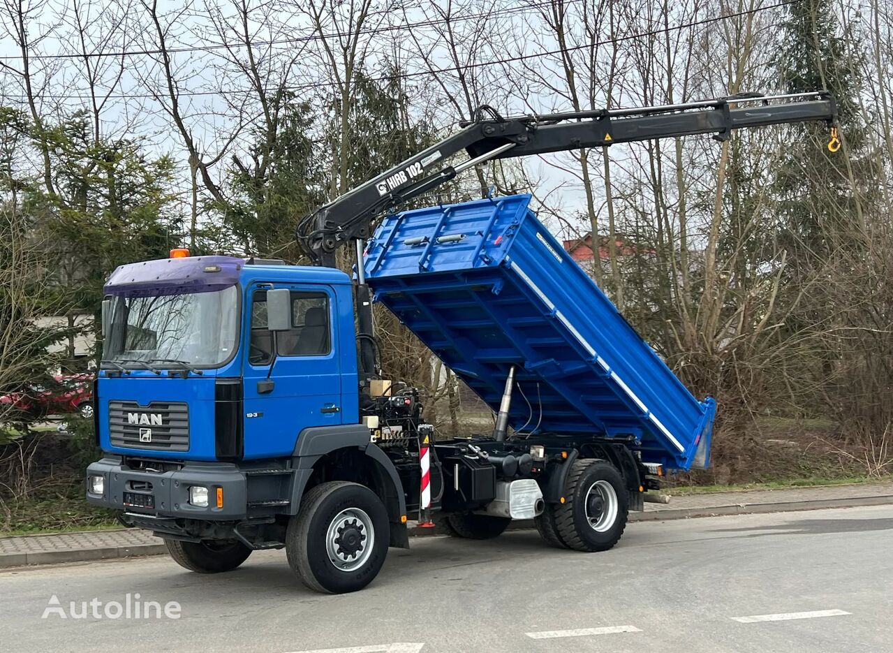 camion-benne MAN * MAN 18 310 * KIPER WYWROTKA * 4x4 * HDS HIAB 105 STAN BARDZO D