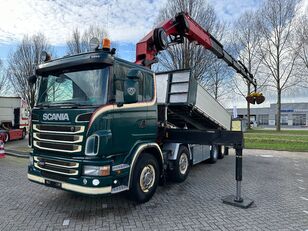 camion-benne Scania G480 kipper + HMF 4020 K6- 3seiten kipper - 8x2 - Euro 5