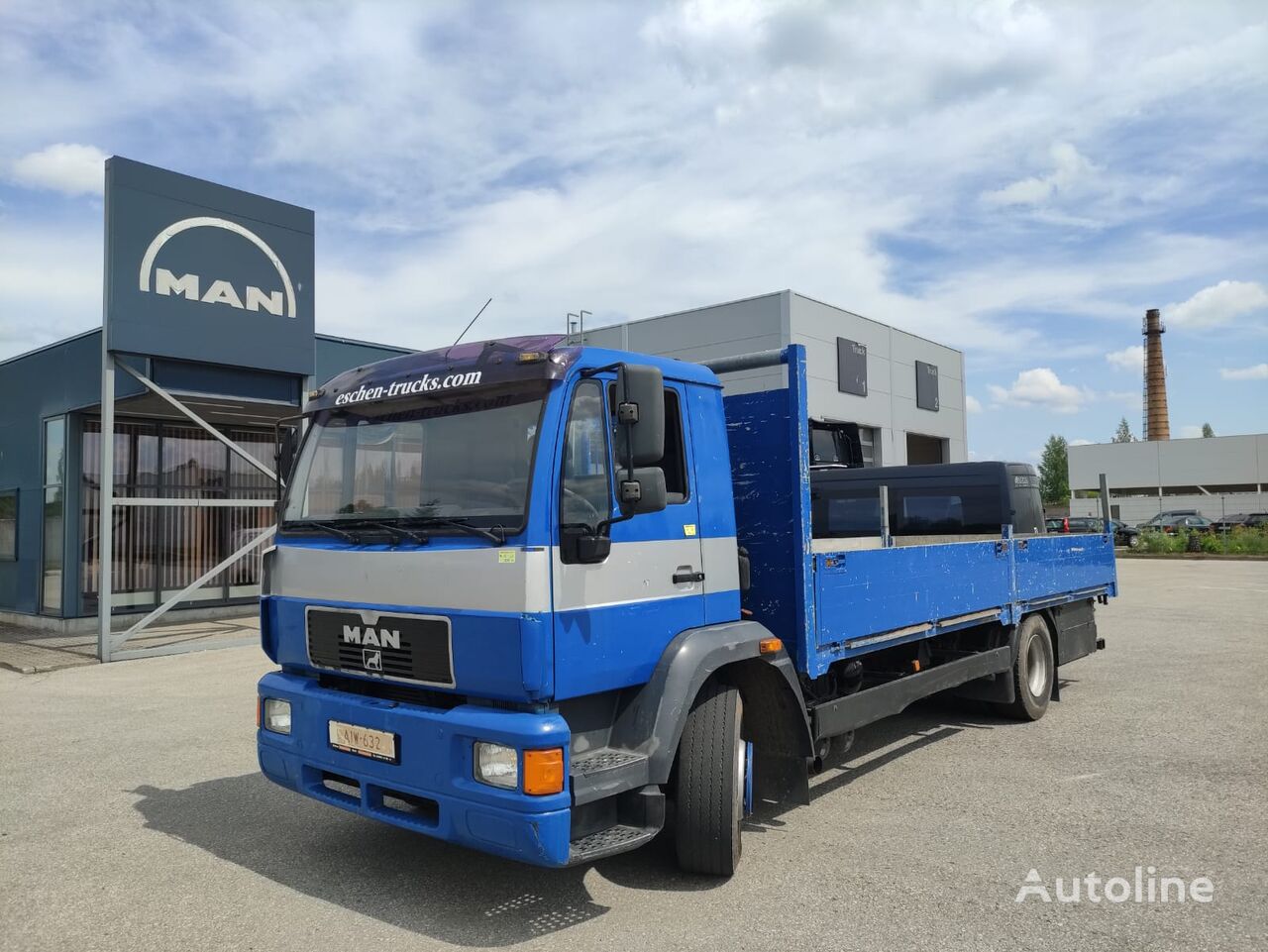 camion plateau MAN 14-224 125 tkm !!!Warranty