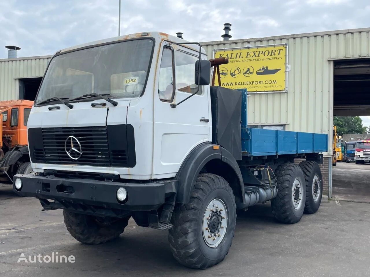 camion plateau Mercedes-Benz 2626 Open Box 6x6 V8 Full Steel Suspension Good Condition