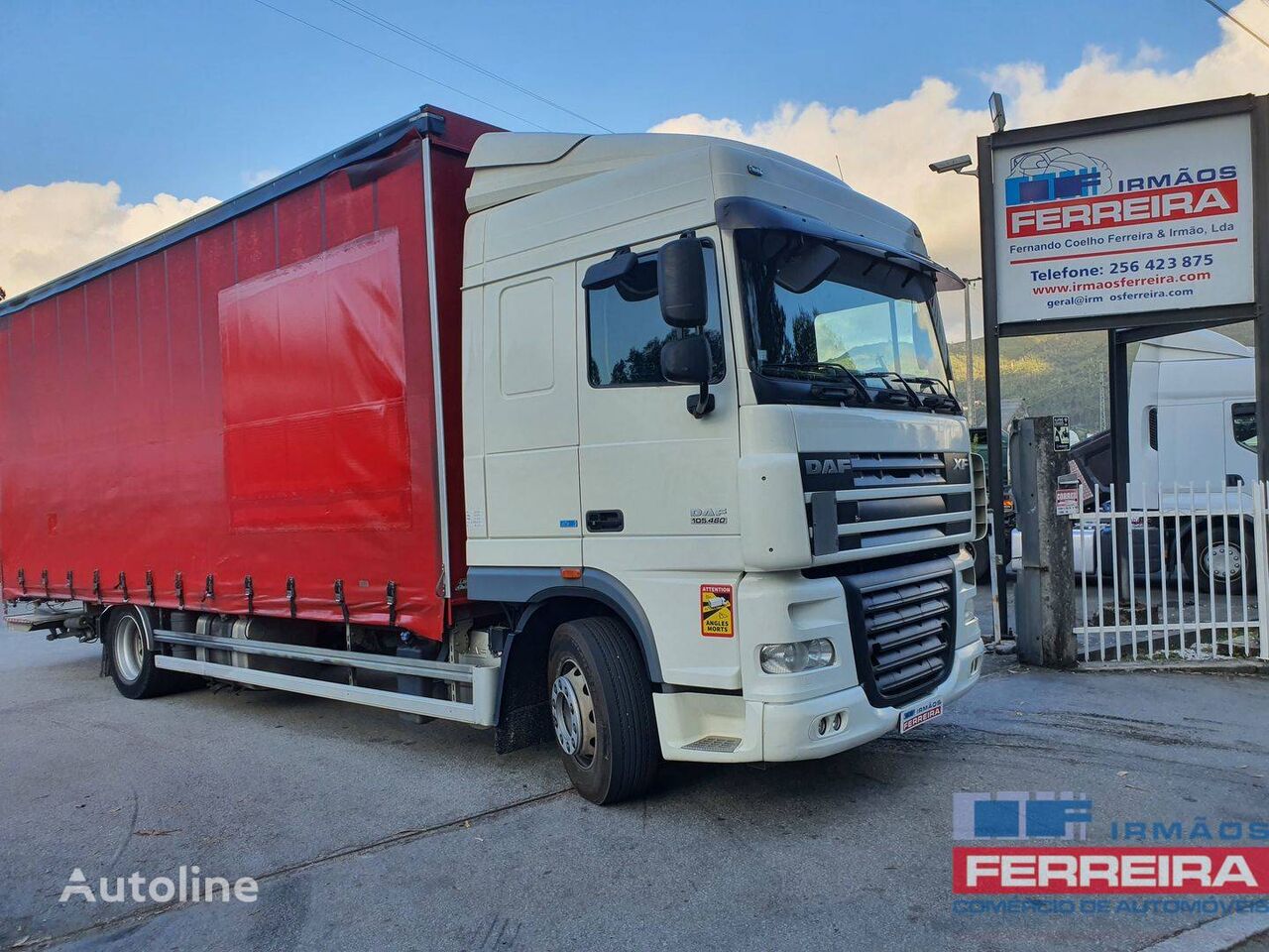 camion rideaux coulissants DAF XF 105 460 CV 19T. / PLATAFORMA