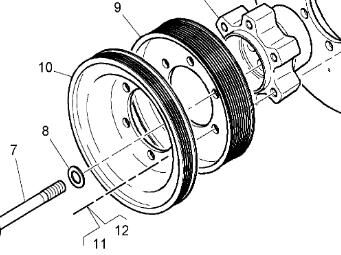 poulie 5010550075 pour camion Renault PREMIUM 420 420.18T DC1