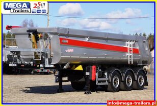 semi-remorque benne OZGUL 26/ 28 m³ MEGA Trailers Half-Pipe tipper HARDOX 450 READY TO GO neuf