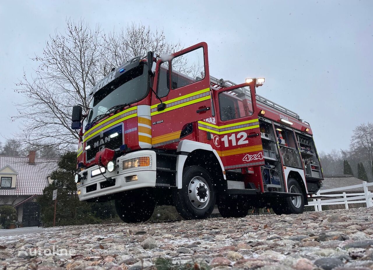 camion de pompiers MAN STRAŻ POŻARNA POŻARNICZY LF-16 4x4 CNBOP Rosenbauer! Schilingman